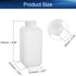Bettomshin 10Pcs Narrow Mouth HDPE Reagent Bottle, 250mL/8.45oz Square Plastic Lab Chemical Reagent Bottle, Leak Proof, Translucent Sample Sealing...