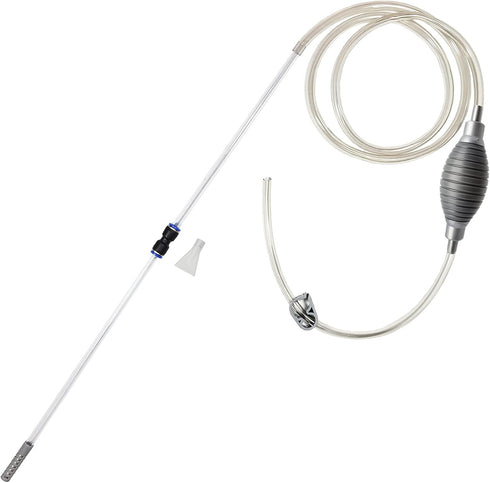 10 Gallon Fish Tank cleaner and Aquarium Water Changer Siphon with a Thinner Tubing. Perfect for Cleaning Small Tanks, Gravel Vacuum for Aquarium ...