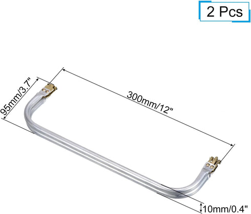 uxcell Metal Purse Frame 2Pcs, 12" Rectangle Lock Frame Kiss Lock Clasp Bag Frame Hardware Replacements for DIY Purse Handle Bag Making Sewing Cra...