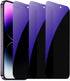 3 Pack Anti-Blue Privacy Tempered Glass Suit for iPhone 14 Pro Anti-Spy Screen Protector Anti-Peeping Film 9H Hardness Anti-scratch 6.1 inch (Blue...