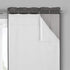 ECLIPSE Solid Minimalist Blackout Thermal Liner for Window Curtains with Drapery Hooks (2 Panels), 27" x 60", White...