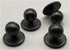 Duolai 100pcs Black Ball Plastic Chef Coat Stud Button Round Movable Jacket Chef Button for Clothing Decorative Accessories...
