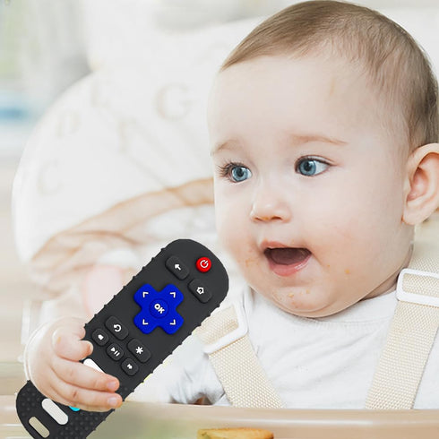Silicone Baby Teething Toys,TV Remote Control Shape Teething Toys,Remote Teether for Babies 0-18 Months,BPA Free...