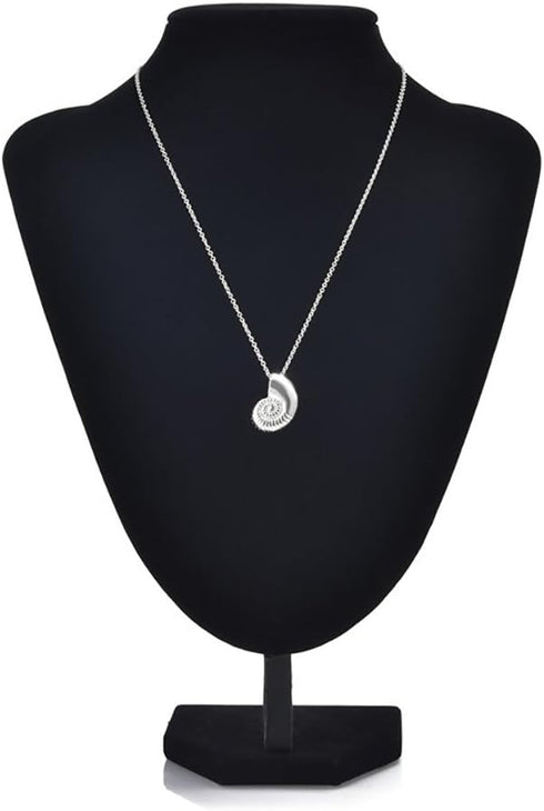 Meiligo® Fashion Woman Conch,snail,shell Charm pendant necklace (Silver)...