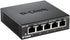 D-Link DES-105/B, Fast Ethernet Switch, 5 Port Unmanaged 10/100 Metal Fanless Desktop or Wall Mount Design...