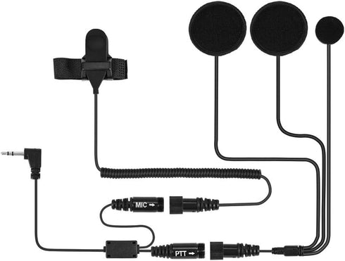 Motorcycle Helmet Headset Microphone PTT Earpiece Headset for Motorola Two Way Radio T5428 T6200C T5720...