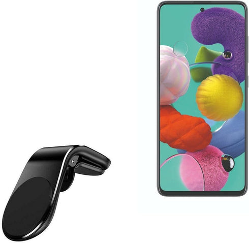 BoxWave Car Mount Compatible with Samsung Galaxy A51 5G - MagnetoMount Clip, Metal Car Air Vent Strong Magnet Mount - Jet Black...