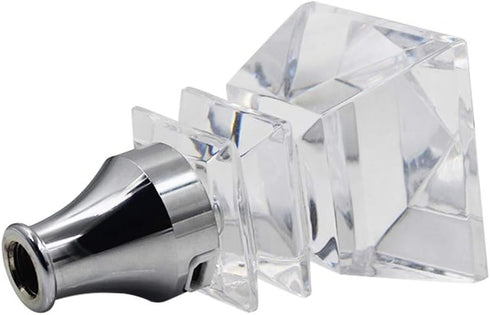 Crystal Diamond Shape Car Gear Stick Shift Shifter Knob Universal fit for Most Manual Transmission or Automatic Transmission Without Lock Button, ...