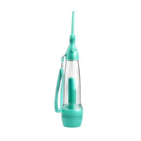 Cordless Water Dental Flosser Non-Electric Portable, Manual Air Pressure Simple Operation, Bottle Strengthening Dental Oral Irrigator for Home & T...