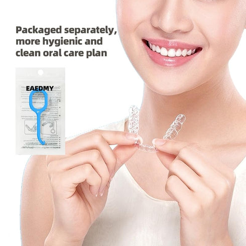 48PCS Individually Packaged Aligner Removal Tool for Invisible Removable Braces Retainers and Dentures, Personal Orthodontic Solution Accessories ...