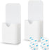 2 Pcs Magnetic Marker Holder Wall Mount Marker Caddy Pencil Holder for Dry Erase Whiteboard Fridge, Self Adhesive Marker Pen Holder for Home Offic...