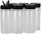 Pinnacle Mercantile Square 16oz. Spice Jars w/Sifter Lids (6-Pack) Empty, Reusable Containers for Herbs, Seasonings, Confectionary Toppings | Heav...
