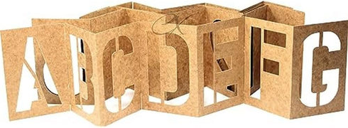 Duro by Graphic Products Stencil-It Oil Board Stencil Set, 1"...