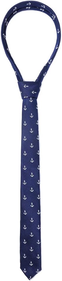 AUSKY 4 PACKS Mens Slim Tie 2 inch Wide Fashion Textured Skinny neckties for Men Boys...