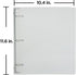 JAM PAPER Plastic 1.5 inch Binder - Clear 3 Ring Binder - Sold Individually...