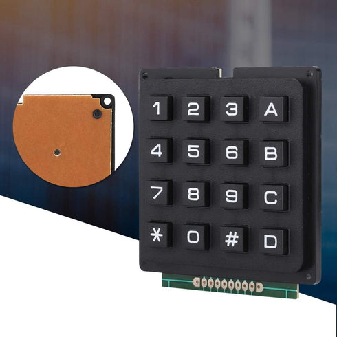 Pomya Keypad, Keyboard Modules with 16 Keys 4x4 Push Buttons External Keypad Microcontroller Keyboard for MCU...