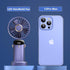 Portable Handheld Fan, USB Rechargeable Personal Fan, 4800mAh, 90° Foldable Mini Desk Fan with Led Digital Display, 5 Speeds Multi-Function Fan fo...