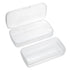 JUXYES Plastic Sterilizing Tray for Nail Art Accessories Tools, Portable Nail Art Tool Sterilizer Tray with Strainer, Fully Transparent Storage Bo...