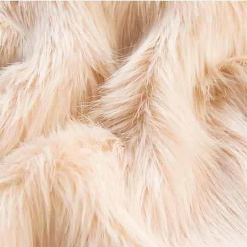 Faux Fur Fabric Craft Fur for Crafts,Gnomes,Costume,Fursuit,Decoration,60×18 Inch(Half Yard,Ivory)...