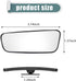 Pack-2 HD Convex Wide Angle Looking Glass, 3.74" x 1.41" Rectangular Curved Blind Spot Mirror, General Motors Parking Aid Tool, Universal for Most...