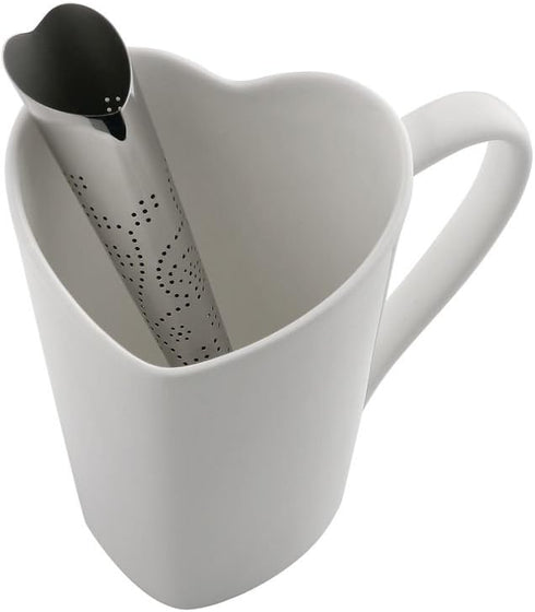 Alessi "You" Tea infuser in 18/10 Stainless Steel Mirror Polished, Silver...