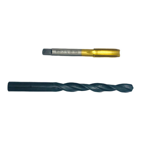 M12 X 1.25 Tap RH Titanium Coated Right Hand with 10.8mm Drill Bit M12x1.25 Tap Machine, M12x1.25 Metric Thread Tap RH Titanium Coated Tool Drill ...