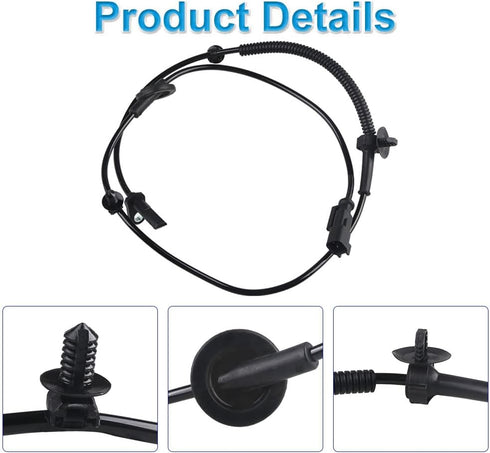 ABS Wheel Speed Sensor Compatible with Buick Enclave 2008-2017,Chevrolet Traverse 2009-2017, GMC Acadia 2007-2016, Saturn Outlook 2007-2010, Front...