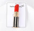 Lipstick Ladies' Crystal Brooch Fashion Enamel Lapel Pin Creative Sexy Sparkling Crystal Sweater Shawl Scarf Wedding Party Brooch Set Jewelry Acce...
