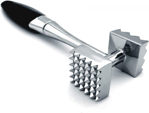 Meat Tenderizer, Dual-Sided Nails Meat Mallet, Meat Hammer Used for Steak, Chicken, Fish?Meat Pounder With Rubber Comfort Grip Handle, 8.8 inches ...