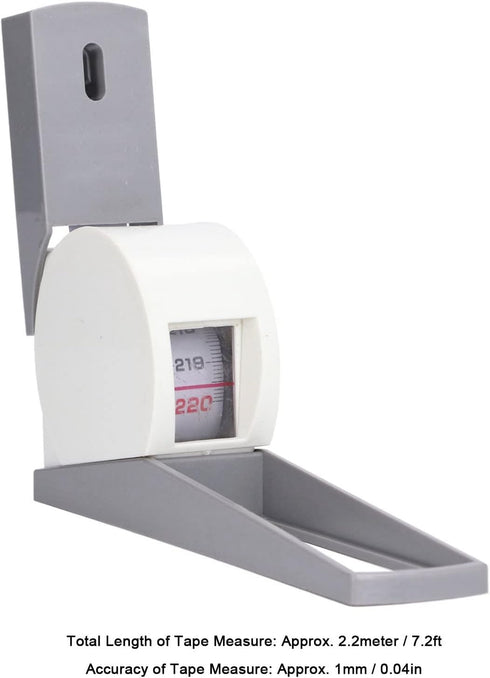 Portable Height Measuring Meter Wall Mounted Retractable Height Meter Convenient Body Growth Stature Altimeter 2.2meter for Clinics Fitness Studio...