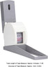 Portable Height Measuring Meter Wall Mounted Retractable Height Meter Convenient Body Growth Stature Altimeter 2.2meter for Clinics Fitness Studio...
