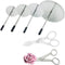 Stainless-Steel Cake Decor Baking Tools for Icing Flowers - 2 Flower Lifters and 4 Flower Nails...