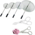 Stainless-Steel Cake Decor Baking Tools for Icing Flowers - 2 Flower Lifters and 4 Flower Nails...