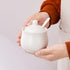 Ceramic Sugar Bowl with Lid and Spoon, White Porcelain Sugar Salt Pepper Storage Jar, 8 Ounces...