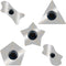 MMOBIEL 5 Pcs/set Ultra-Thin 0,1mm Professional Stainless Steel Curved Spudger Pry Blade Repair Opening Tool...
