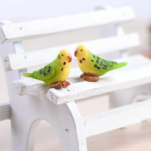 Miniature Parrot Fairy Garden Accessories, Mini Parrot Figurine for Fairy Garden Decoration, Cake Topper, Landscape Decor, DIY Crafts, Car Decorat...