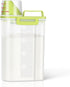 TBMax Rice Storage container 4 Lbs, Small Rice Dispenser with Measuring Cup, Lime Green Cereal Containers Flour Bin, Kitchen Food Storage Containe...