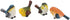 Zerodis Miniature Bird Decorative Figurines, Pack of 4 Resin Birds Animal Figurine Decoration Mini Simulation Cute Garden Statue Birds Figures Dec...
