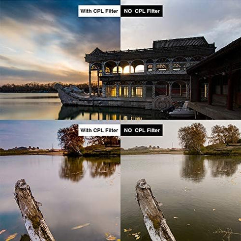 49mm Polarizing Filter, Circular Polarizer Filter, S-Pro HD Nano MRC16, 16 Layers Multicoated, NITTO AGC Optics Glass, CPL Filter for Camera Lens...