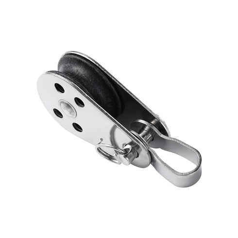 4PCS Stainless Steel Marine Pulley,Pulley Blocks,Bearing Lifting Wheel Tools Nylon Boat Accessories Power Transmission Parts Pulley Towing Wheel F...