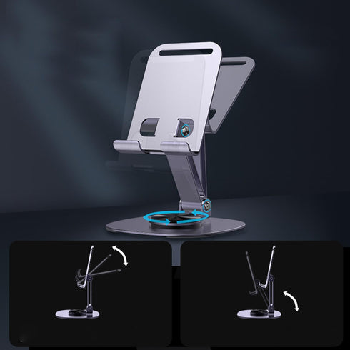 Metal Cellphone Stand 2 Pack MiniPad Phone Holder 360° Rotation Phone Stand Foldable Scalable Office Desk Adjustable Portable for Travel...
