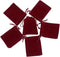 HRX Package Mini Velvet Gift Bag with Drawstring,20PCS Burgundy Red Velvet Cloth Jewelry Pouches (3x4 inches)...