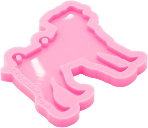 Shiny Glossy Dog Keychain Epoxy Resin Mold Silicone Mold with Hole Cartoon Animal Epoxy Resin Craft Silicone Mold Polymer Clay DIY Jewelry Making ...