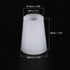 MECCANIXITY Silicone Rubber Tapered Plug 15mm to 20mm with Hole White for Powder Coating, Painting, Anodizing, Plating, Sandblasting, Laboratory U...
