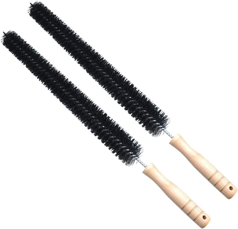 2Pcs Radiator Brush, Dryer Lint Brush Vent Cleaner, 16 inch Long Flexible Refrigerator Coil Soft Bristile Brush with Wooden Handle, Laundry Room a...