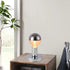 Industrial Table Lamp Base, E26 E27 Lamp Base Without Shade, Mini Short Desk Lamp Exposed Bulb Base, Simple Metal Edison Light Bulb Stand?Silver?...