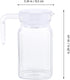 IMIKEYA Small Glass Pitcher Plastic Pitcher with Lid Cold Water Kettle Juice Pitcher Water Beverage Pitcher for Ice Tea Drinks Home Party Supplies...