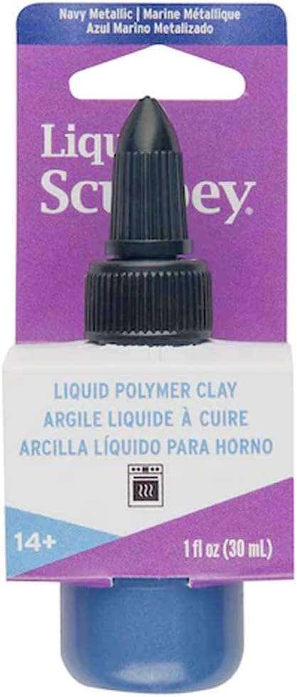 Liquid Sculpey Liquid Polymer Clay (Navy Metallic)...
