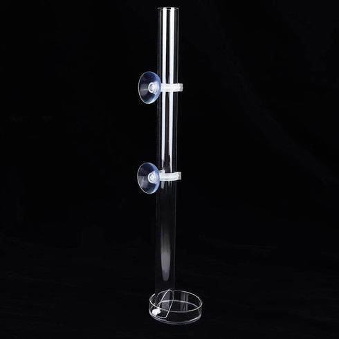 Acrylic Shrimp Feeder Tube, Ornamental Aquarium Feeding Tube Fish Food Container Set with Sucker Hook Fish Tank Accessories(32cm)...