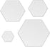 Hexagon Quilting Template Set - 4", 3", 2", 1" Sizes with 1/4" Seam Allowance - Durable Acrylic Templates for Quilting, Patchwork, Crafting, & Sew...